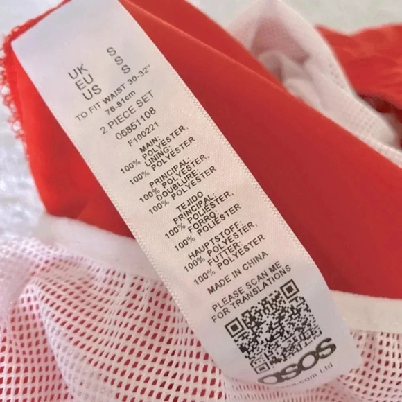 ASOS Orange Swim Men’s Drawstring Swimming Shorts Size Small - Picture 9 of 11